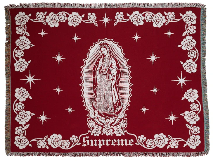 supreme-virgin-mary-blanket-red