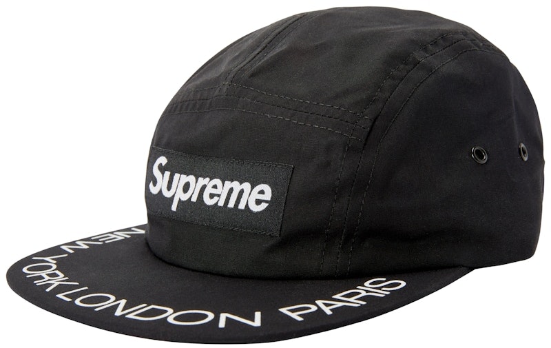 supreme-visor-print-camp-cap-black