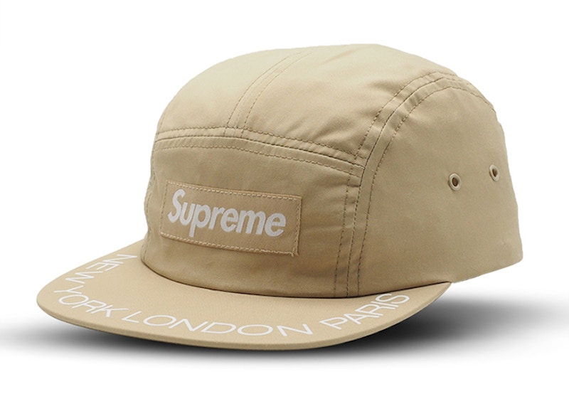Buy Supreme Visor Print Camp Cap Light Khaki