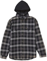 Supreme Waffle Plaid Hooded Shirt Black Supreme Waffle Plaid Hooded Shirt Black