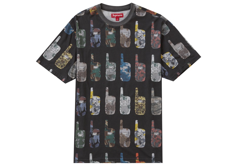 Buy Supreme Walkie Talkie Camiseta Manga Corta Negra