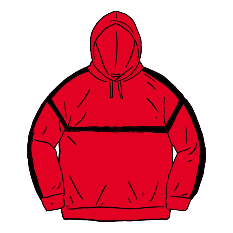 Buy Supreme Warm Up Hooded Sweatshirt Red - Novelship