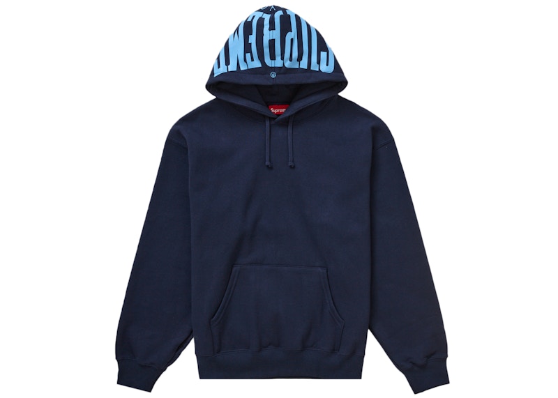 Supreme Warm Up Hooded Sweatshirt SS24 Navy