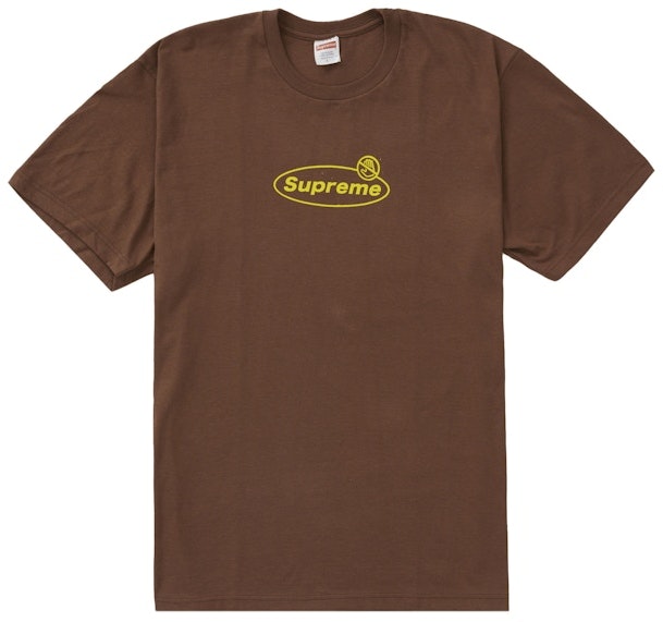supreme-warning-tee-brown