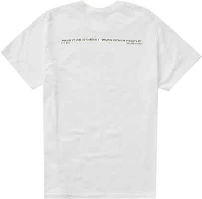 至高危險標語白色T恤 Order 至高危險標語白色T恤