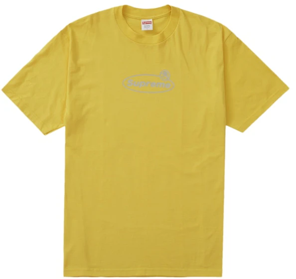 supreme-warning-tee-yellow