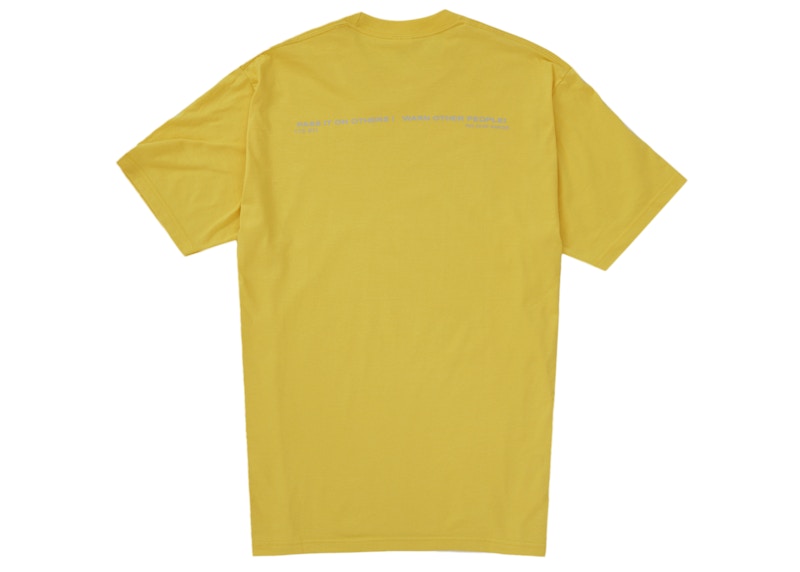 Order 슈프림 경고 티셔츠 (옐로우) 
