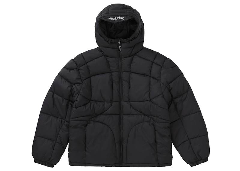 Supreme Warp Hooded Puffy Jacket Black (FW21)