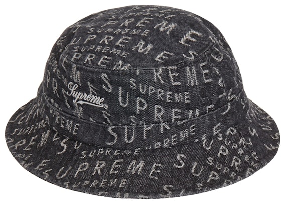 Supreme Warp Jacquard Logos Denim Crusher Hitam Buy Supreme Warp Jacquard Logos Denim Crusher Hitam