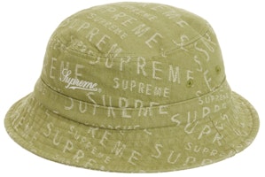 Supreme Warp Jacquard Logos Denim Crusher Sage Supreme Warp Jacquard Logos Denim Crusher Sage