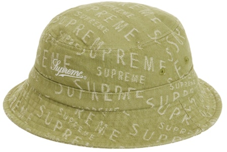Supreme Warp Jacquard Logo Denim Crusher Sage Topi Buy Supreme Warp Jacquard Logo Denim Crusher Sage Topi