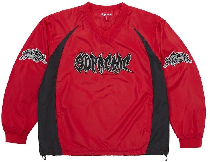 supreme-warthog-warm-up-pullover-red