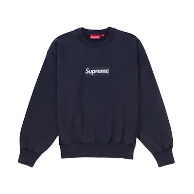 Supreme Washed BOGO Crewneck Navy