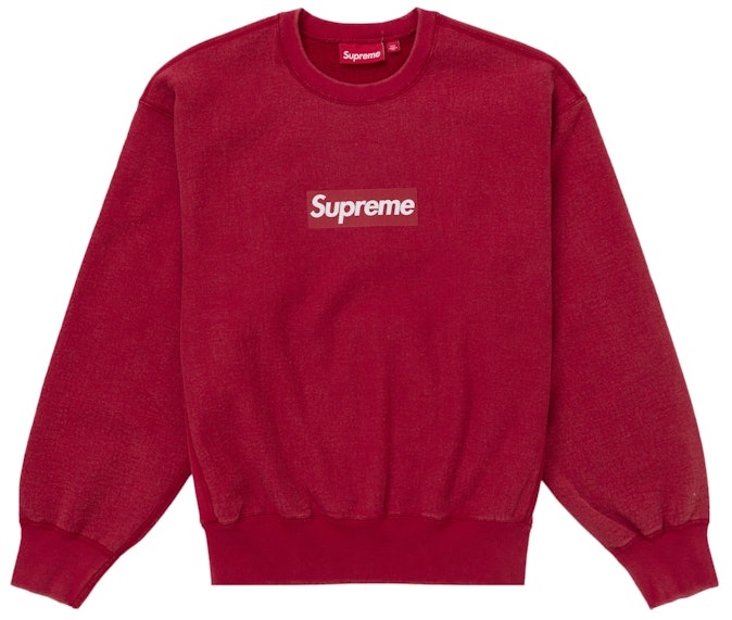 supreme-washed-box-logo-crewneck-red