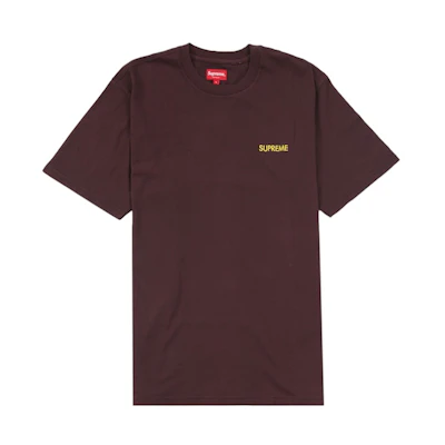 Supreme Washed Capital S/S Top Brown
