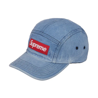 Supreme Washed Chino Twill Camp Cap (FW21) Denim