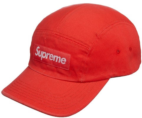 Supreme Gorra Camp Chino Twill Lavado Neon Rojo (FW21) Buy Supreme Gorra Camp Chino Twill Lavado Neon Rojo (FW21)