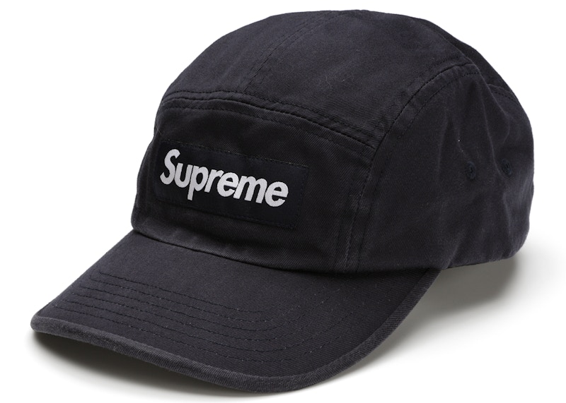Buy Supreme ウォッシュドチノキャンプキャップ (SS21) ネイビー
