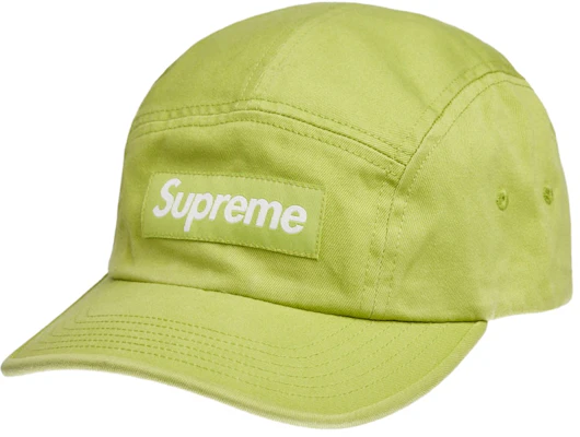 Supreme 水洗斜纹布野营帽 (SS22) '深青柠' Buy Supreme 水洗斜纹布野营帽 (SS22) '深青柠'