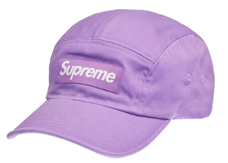 Supreme Washed Chino Twill Camp Cap (SS22) 'Light Purple'