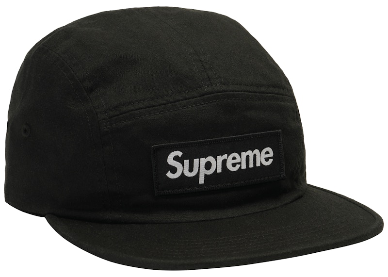 Buy Topi Camp Supreme Washed Chino Twill FW18 Hitam
