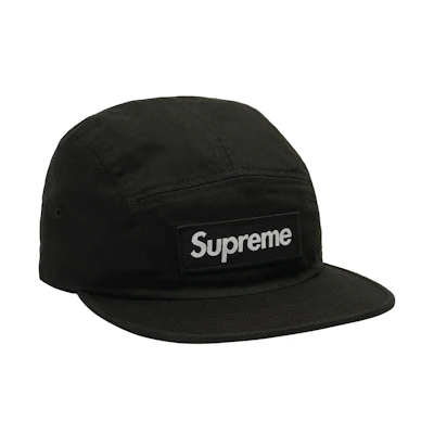 Supreme Washed Chino Twill Camp Cap FW18 Black