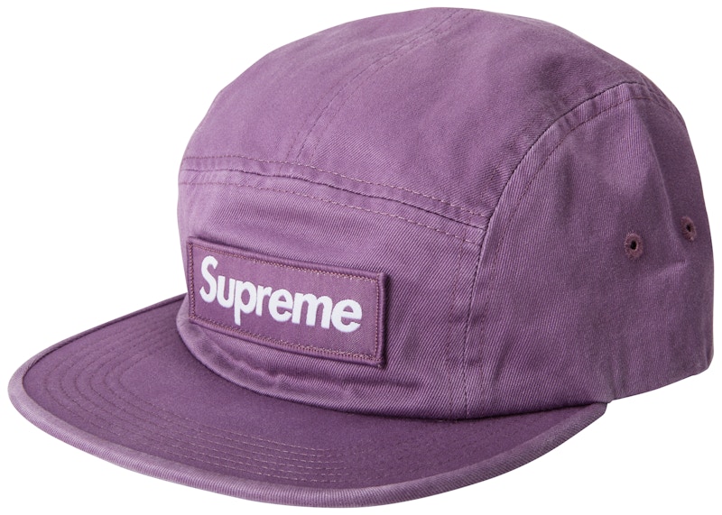 Supreme Washed Chino Twill Camp Cap FW18 Dark Lilac