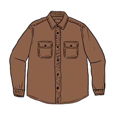 Supreme Washed Corduroy Shirt Brown