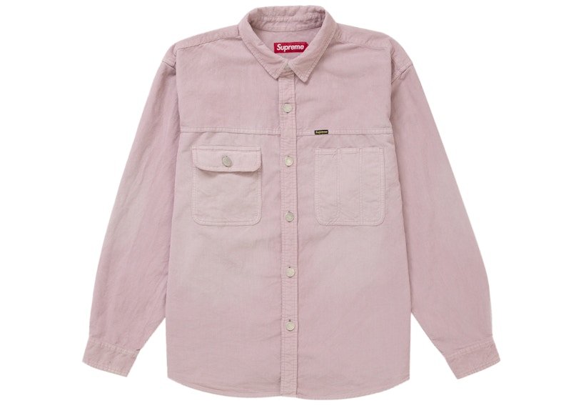 Supreme Washed Corduroy Shirt Dusty Pink