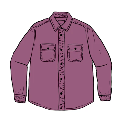 Supreme Washed Corduroy Shirt Purple