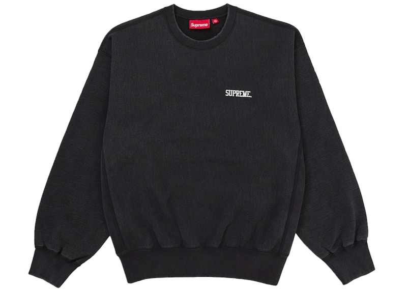 Buy Supreme Washed Crewneck Black