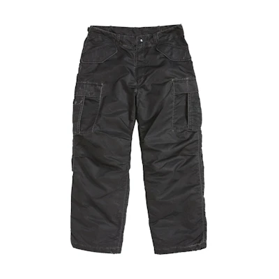 Supreme Washed Flight Satin Cargo Pant Black