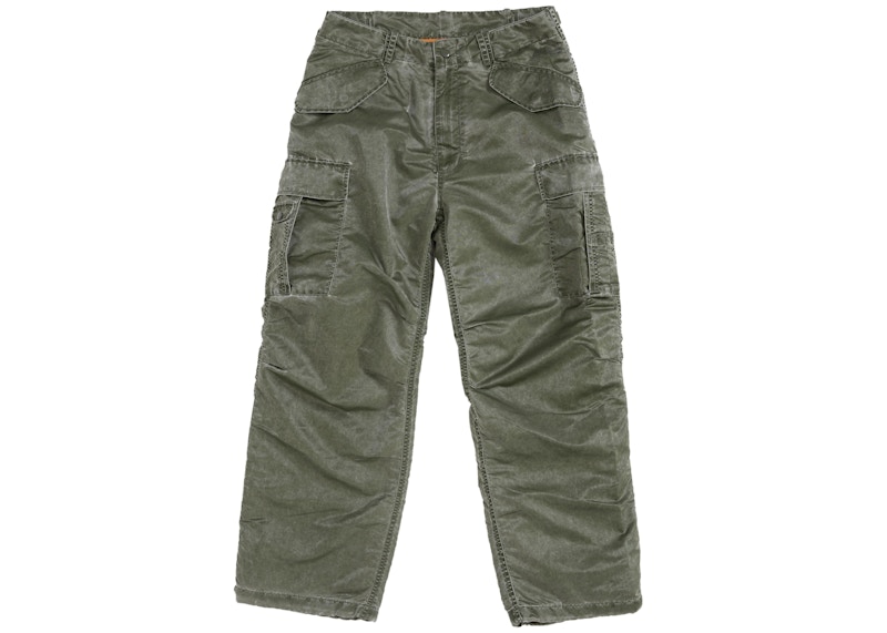 Supreme Washed Flight Satin Cargo Pant Olive