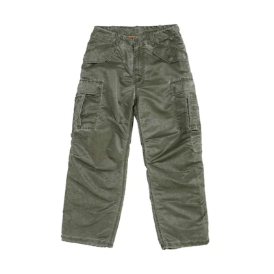 Supreme Washed Flight Satin Cargo Pant Olive