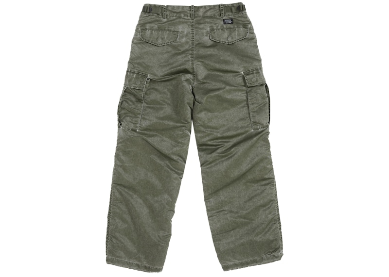 Supreme Washed Flight Satin Cargo Pant Olive 圖 2