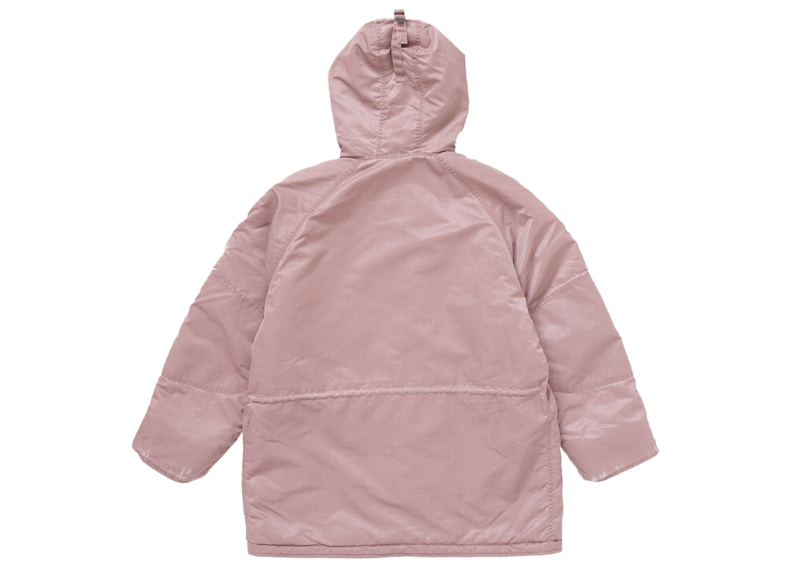 Shop Supreme 洗涤款飞行缎面N-3B派克大衣 粉尘粉色