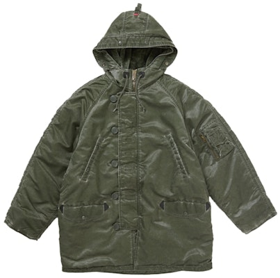 Supreme Washed Flight Satin N 3B Parka Olive Order Supreme Washed Flight Satin N 3B Parka Olive