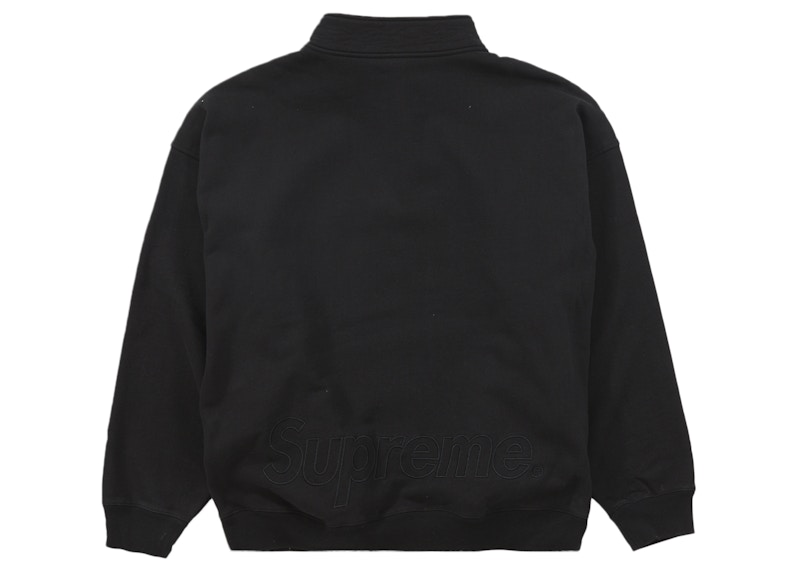Lookbook Supreme Sudadera Negra con Cremallera Media Lavada