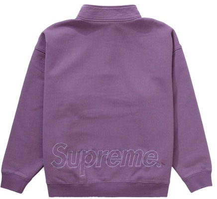 Supreme Washed Half Zip Pullover Dusty Purple Order Supreme Washed Half Zip Pullover Dusty Purple