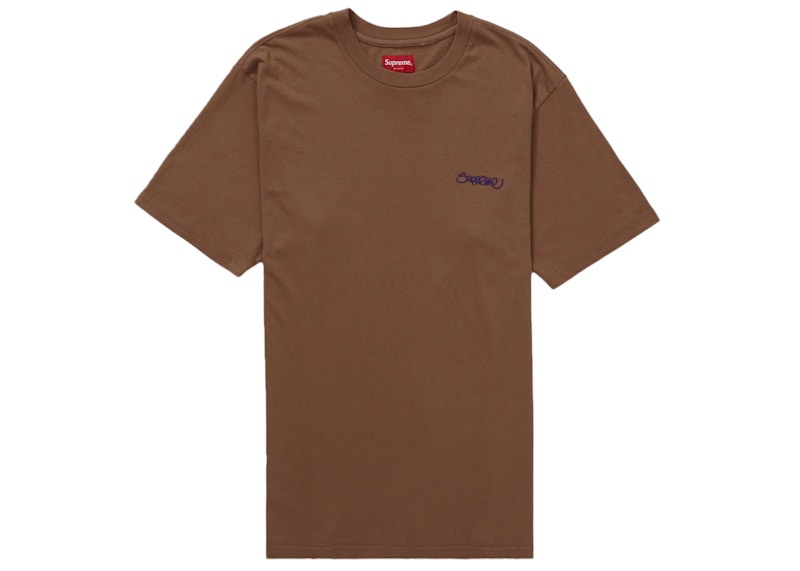 Buy Supreme Camiseta Handstyle Lavado S/S (SS22) 'Marrón'