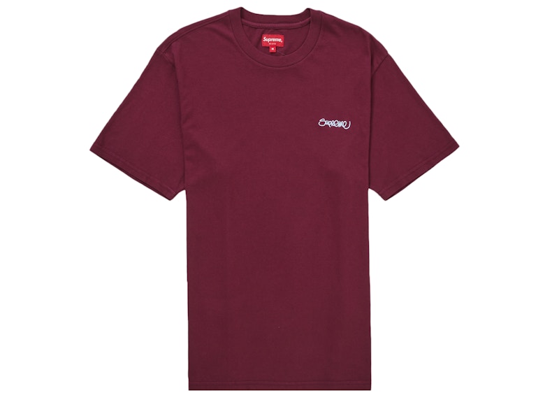 Supreme Washed Handstyle S/S Top (SS22) 'Plum'