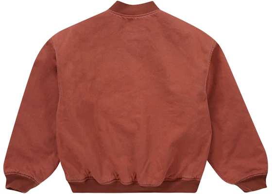 Supreme水洗撞色牛仔棒球夹克锈色 Lookbook Supreme水洗撞色牛仔棒球夹克锈色