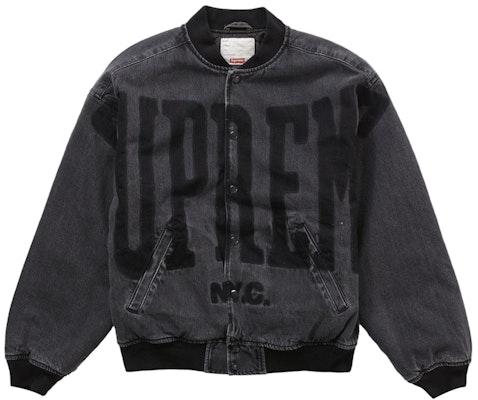 シュプリーム ウォッシュド デニム バーシティジャケット (黒)
Buy シュプリーム ウォッシュド デニム バーシティジャケット (黒)