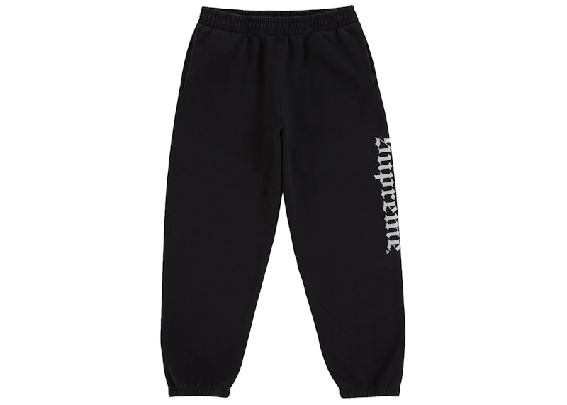 Supreme Washed Old English Sweatpant Black