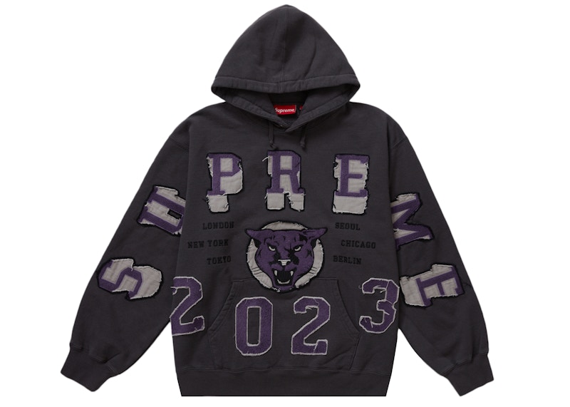 ジャケット・アウター Supreme Needlepoint Hooded Jacket M Supreme Needlepoint Hooded Jacket Black Size XL Flower Water