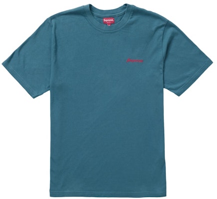 Supreme Washed S/S Tee Aqua Buy Supreme Washed S/S Tee Aqua
