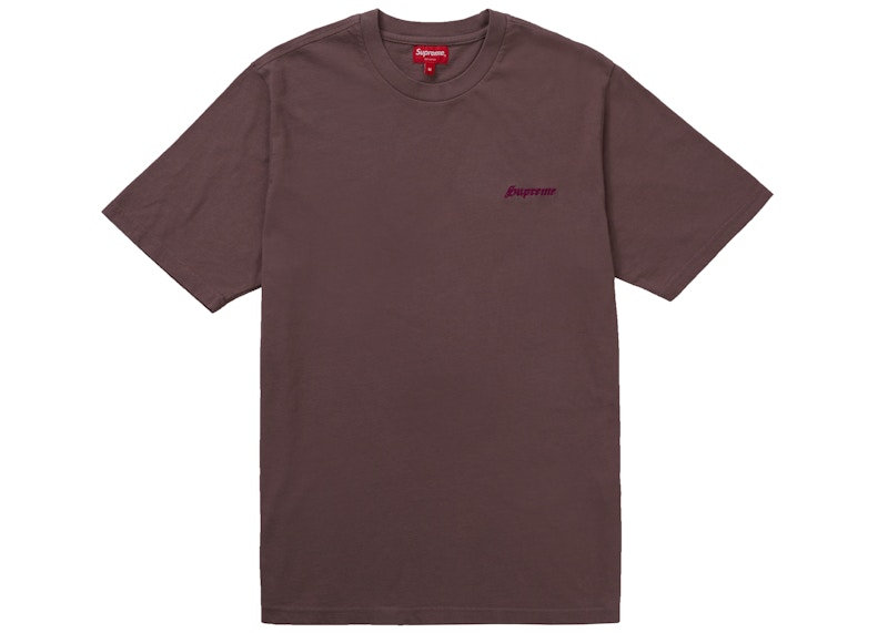 Buy Supreme复古水洗短袖T恤棕色