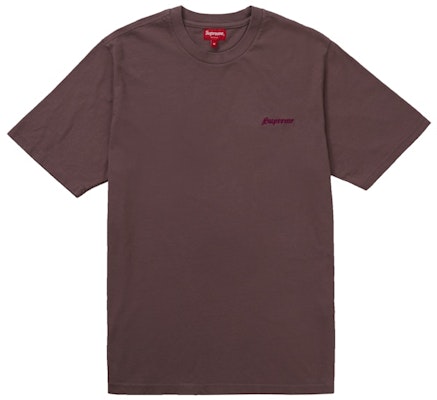 Supreme复古水洗短袖T恤棕色 Buy Supreme复古水洗短袖T恤棕色