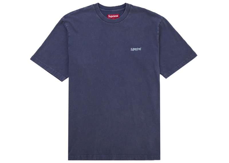 Supreme Washed S/S Top Navy