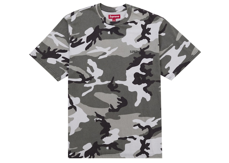Supreme Washed S/S Top Snow Camo